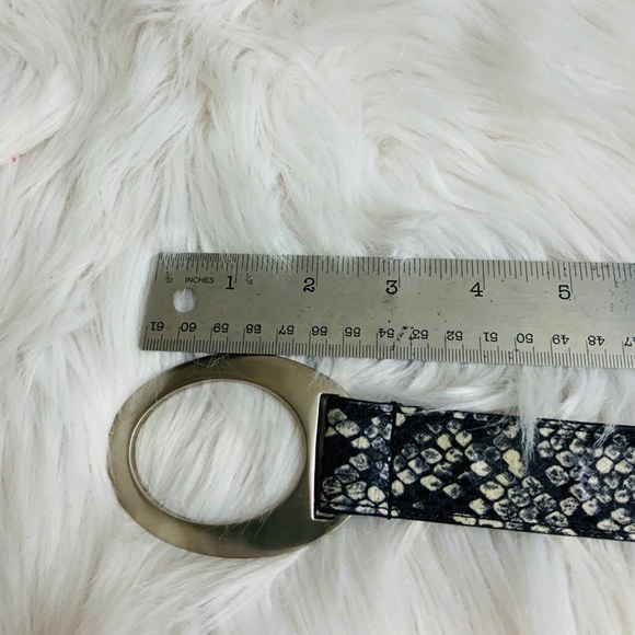 Snake Embossed Adjustable Statement Belt - Picture 5 of 10